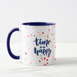 Tid för Happhy Typography Mugg