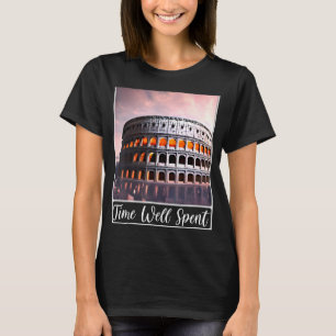 Tid för Italien i Colosseum Rom T Shirt