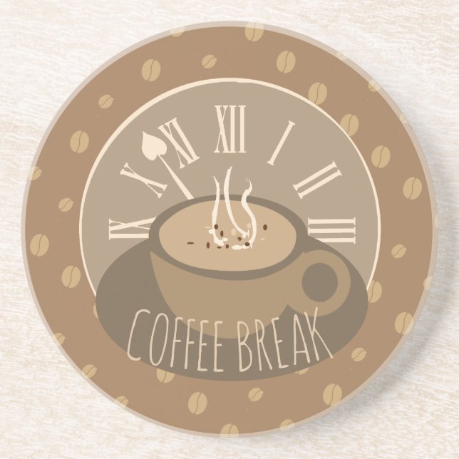Tid för kaffefläck och bönor underlägg (Framsidan)