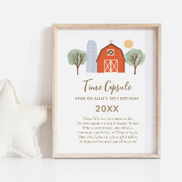 Tid för kapsel av servergrupp - Födelsedagsfest Poster