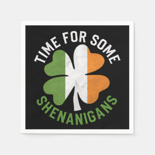 Tid för lite rackartyg med klöver St. Patrick's Da Pappersservett