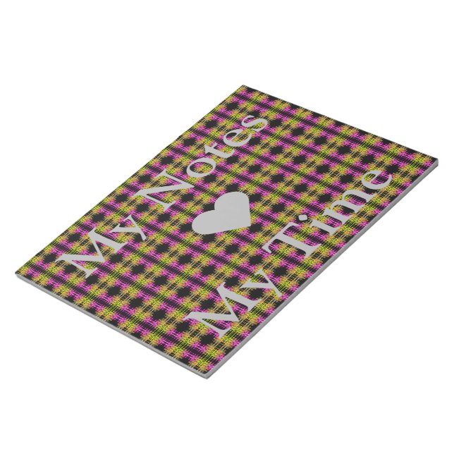 Tid för Mina anteckningar, snyggt vatten färg-desi Anteckningsblock (Vinklad)