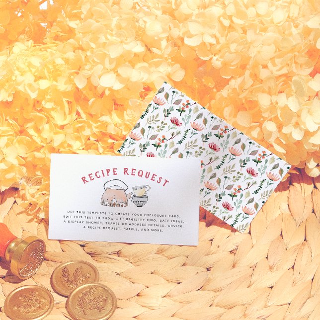 Tid för Möhippan Tea Wildblomma Tilläggskort (Skapare uppladdad)