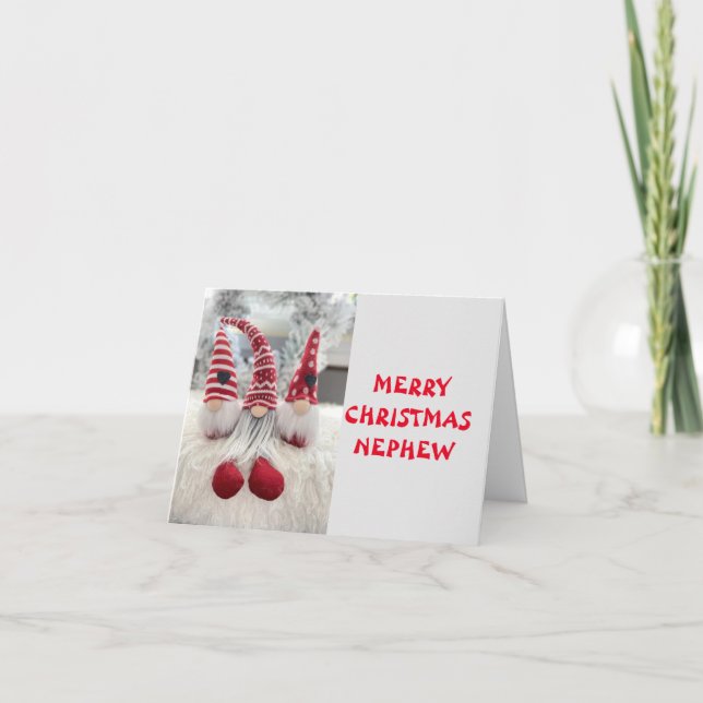 TID FÖR ROLIGT I CHRISTMAS NEPHEW KORT (Framsida)