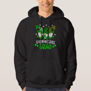 Tid för Shenanigans Squad St patrick's day Hoodie