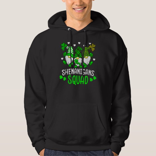 Tid för Shenanigans Squad St patrick's day Hoodie (Framsida)