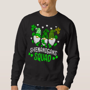 Tid för Shenanigans Squad St patrick's day Lång Ärmad Tröja