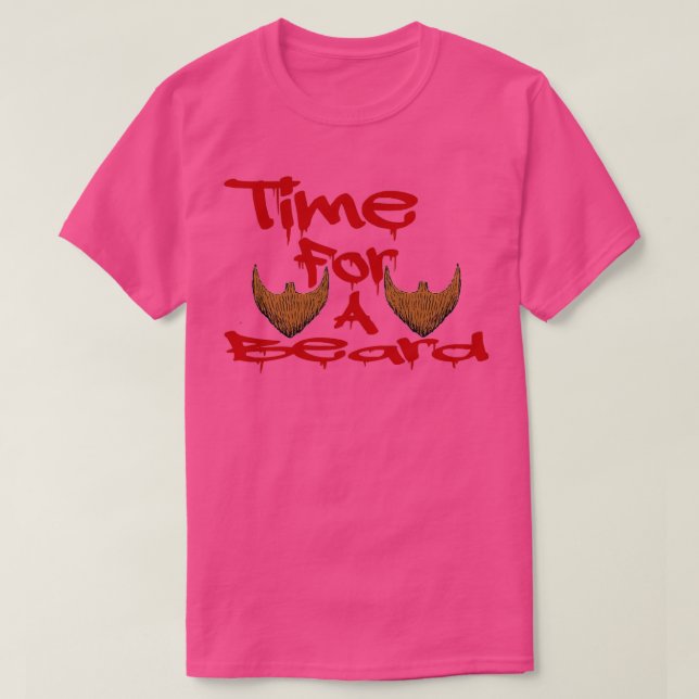 Tid för skägg t shirt (Design framsida)