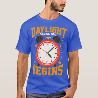 Tid för sommartid börjar vid sommartid t shirt