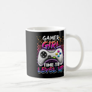 Tid för spelentusiaster för att jämna upp videospe kaffemugg