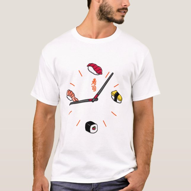 Tid för Sushi T Shirt (Framsida)