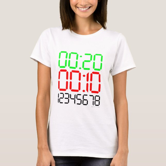 Tid för tabelldata t shirt (Framsida)