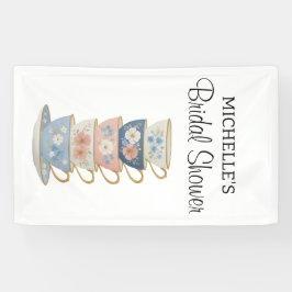 Tid för Tea Bröllopsdusch Banner