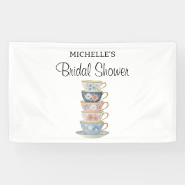 Tid för Tea Bröllopsdusch Banner