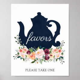 Tid för Tea Favors-signering Poster