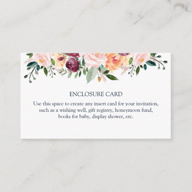 Tid för Tea Inclosure Card Tilläggskort (Framsida)