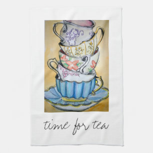tid för tea kökshandduk
