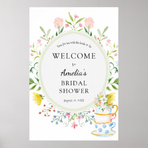 Tid för Tea Möhippa Wildbloms välkomstskum Poster