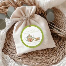 Tid för Tea Party Förpackning Present Kort Gåvor Etiketter