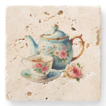 Tid för Tea Stone-Underlägg