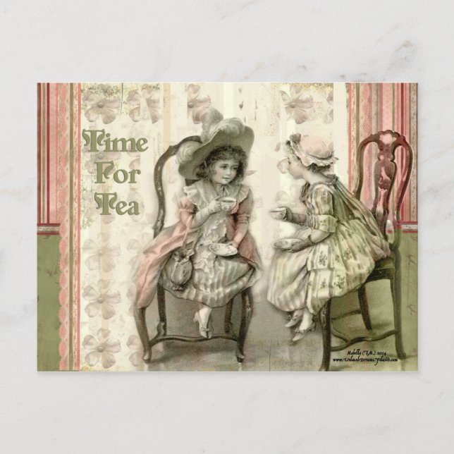 Tid för Tea Vykort (Framsida)