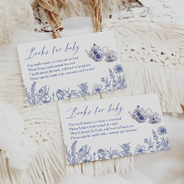 Tid för tebadrum Baby Shower Böcker för bebisar Tilläggskort