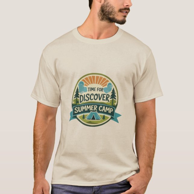 Tid för upptäckt Sommarläger T-Shirt (Framsida)