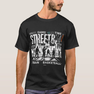 Tid för Urban Basketball-spelet i Streetball T Shirt