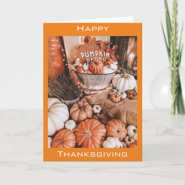 TID FÖR VÄNNER PÅ "TACKSÄGELSE" HELGKORT (Framsida)