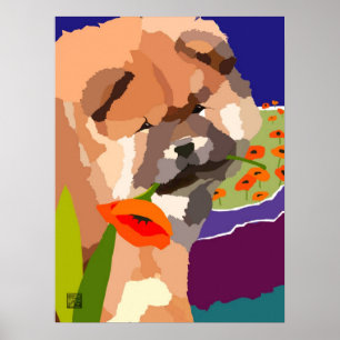 TID FÖR VÅR: ARTdeco Chow Poster