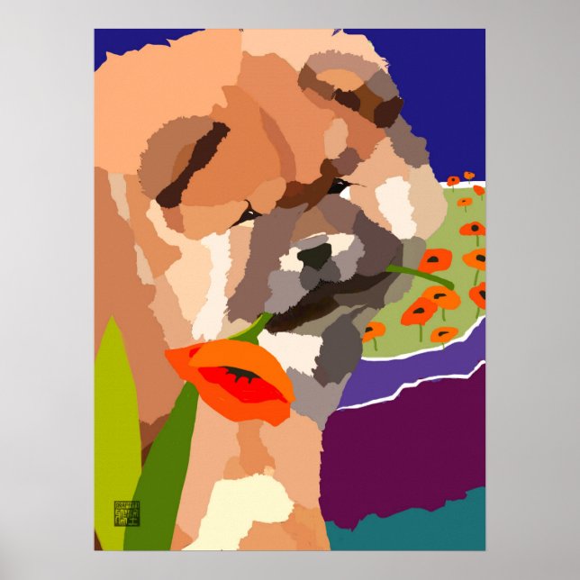 TID FÖR VÅR: ARTdeco Chow Poster (Framsidan)