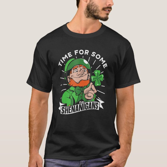 Tid för vissa shenanigans Ireland St Patrick T Shirt (Framsida)