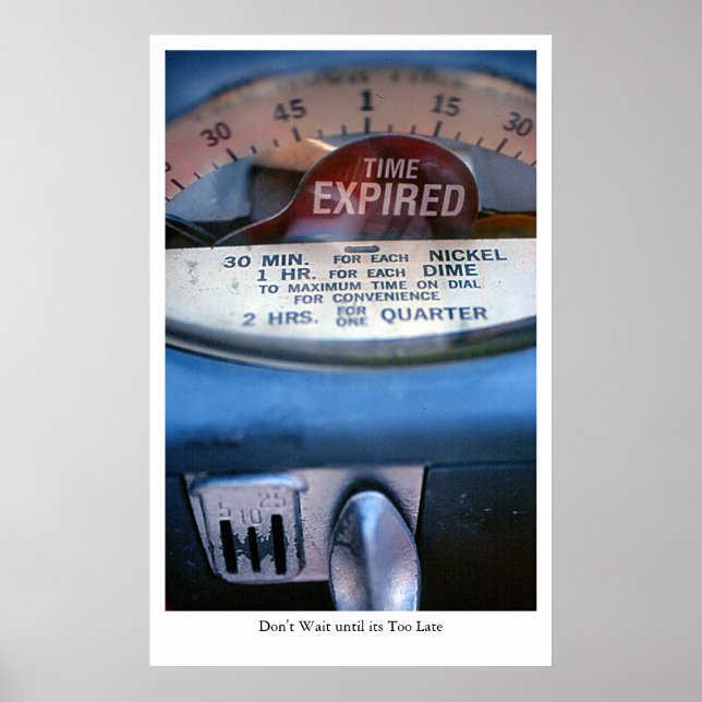 Tid: Förfallit Poster (Framsidan)