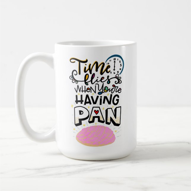 Tid gäller när du har panorering kaffemugg (Vänster)