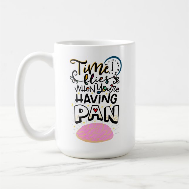 Tid gäller när du har panorering kaffemugg (Vänster)