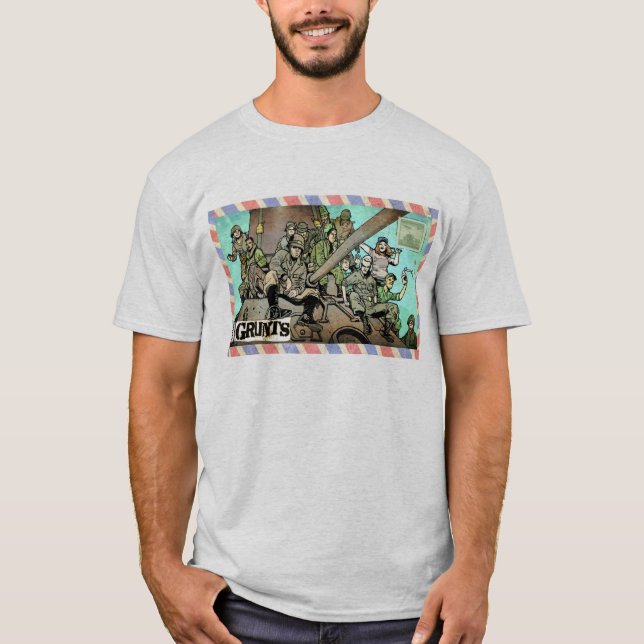 Tid Grunts-kuvert design för grundläggande t-shirt (Framsida)