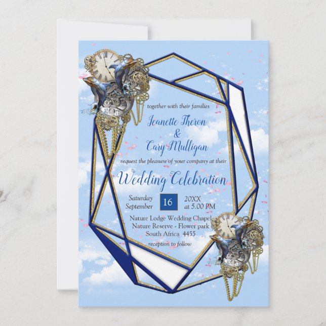 Tid-kort och gåvor utan Bröllopsfest Inbjudningar (Framsida)