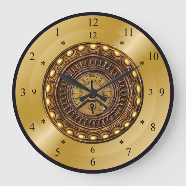 Tid Maskin ~ Utrymme/tid Continuum ~ Time Travel Stor Klocka (Framsida)