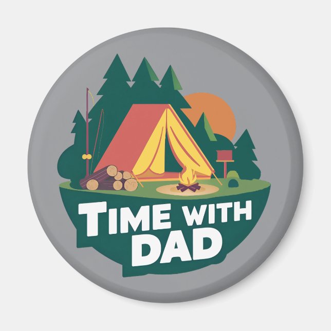 Tid med Pappa - Fars dag Magnet (Framsidan)