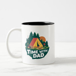 Tid med Pappa - Fars dag Två-Tonad Mugg