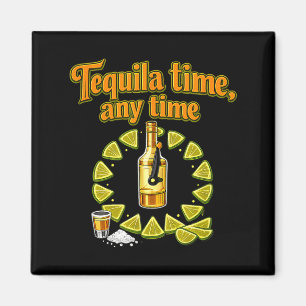 Tid när som helst partybesättning lime klockdesign magnet