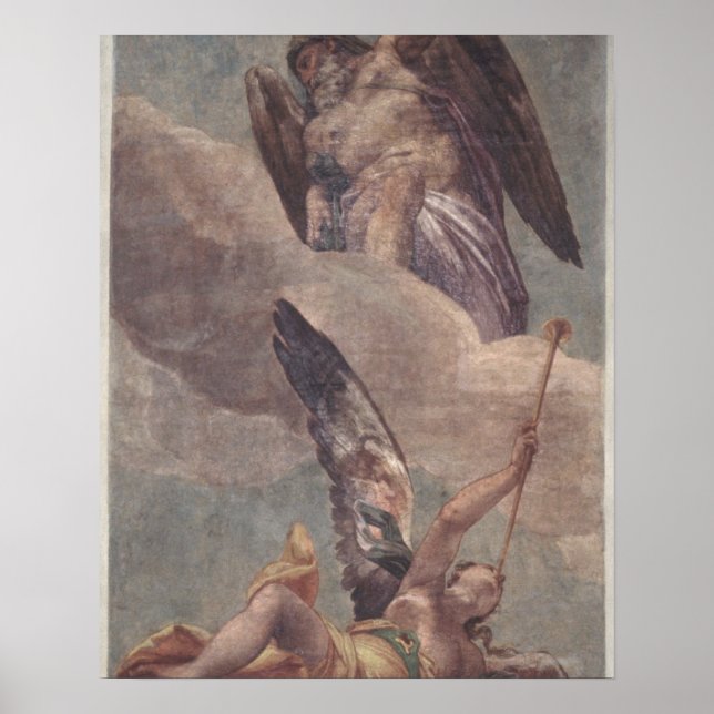 Tid och Fame, från korsdoshus (fresco) Poster (Framsidan)