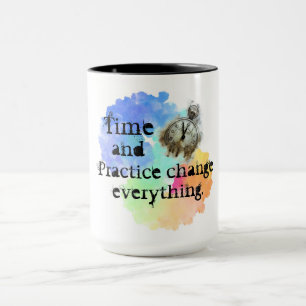 Tid och praktik, motivation mugg