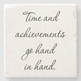 Tid och resultat Marble Stone Underlägg