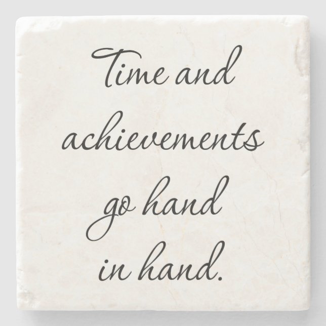 Tid och resultat Marble Stone Underlägg (Framsidan)