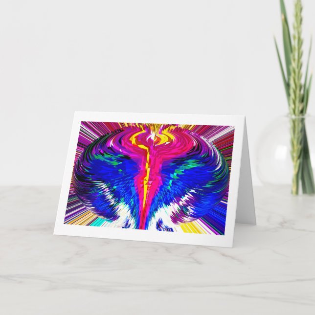 Tid- och rymdvirvel helgkort (Framsida)