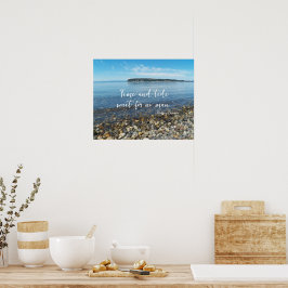 Tid och tidvattnet Geoffrey Chaucer Citat Landskap Poster