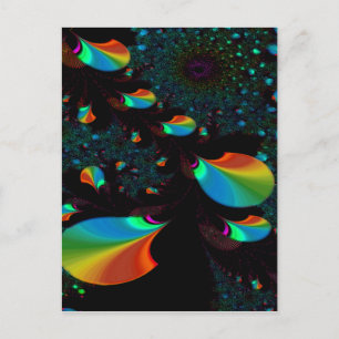 TID OCH UTRYMME 2 ~ ABSTRAKT ART UTSKRIFTSPOSTCARD VYKORT