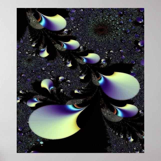 TID OCH UTRYMME 4 ~ ABSTRAKT ART UTSKRIFTT POSTER (Framsidan)