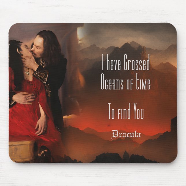 Tid över hav - Dracula Quote Mouse Pad Musmatta (Framsidan)
